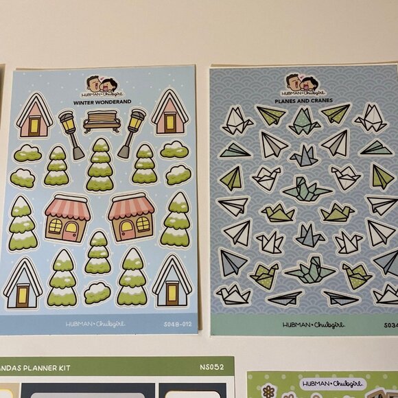 Hubman And Chubgirl Stickers Set Winter Camera Panda Rainbows Love Is Floating - Picture 3 of 6